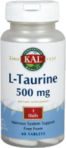 L-Taurina 500 mg · KAL · 60 comprimidos