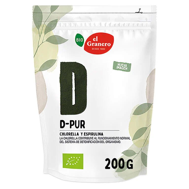 Chlorella y Spirulina Bio · El Granero Integral · 200 gramos