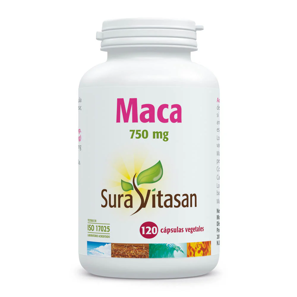 Maca 750 mg · Sura Vitasan · 120 cápsulas