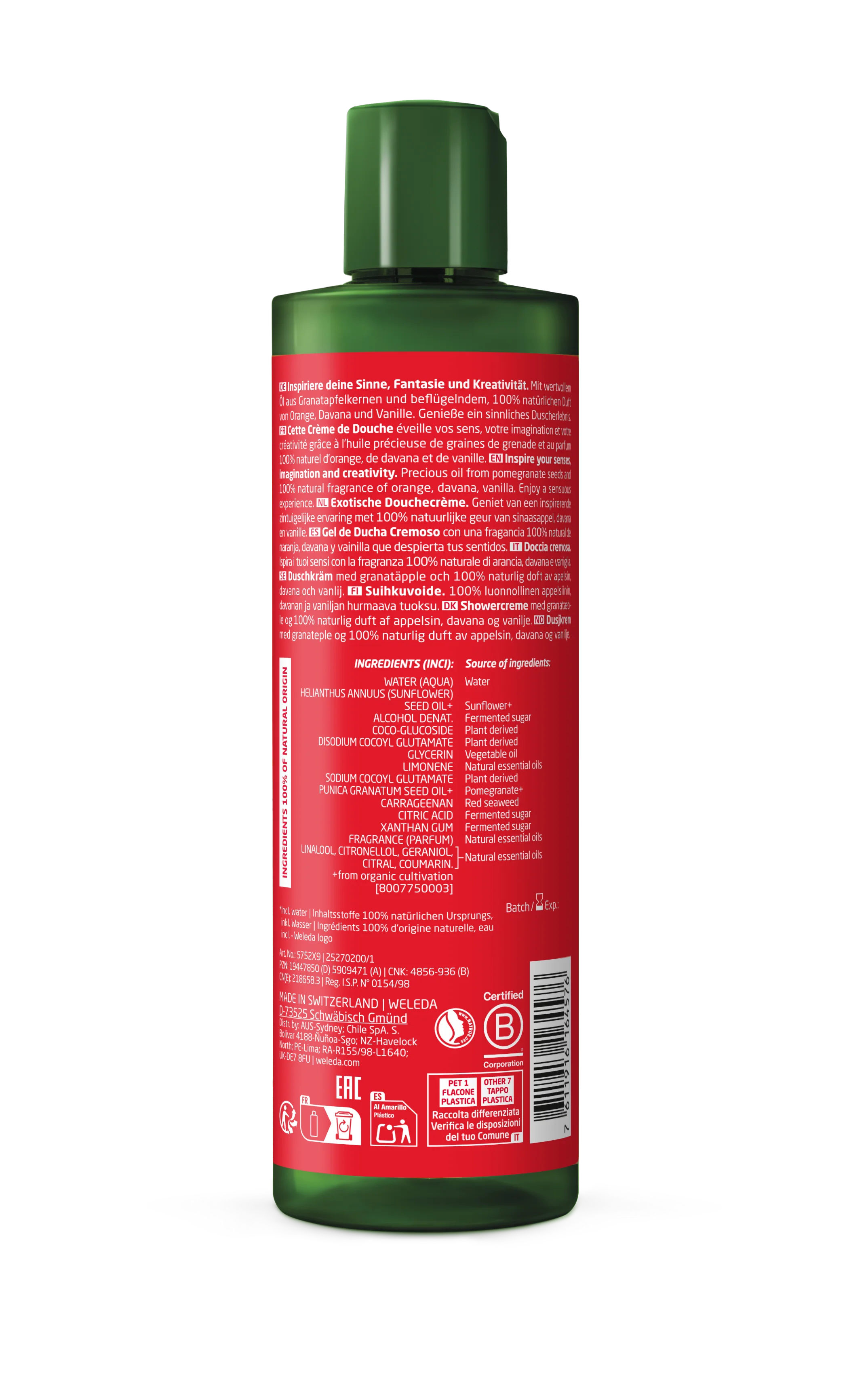 Gel de Ducha Cremoso Granada · Weleda · 400 ml - Image 2