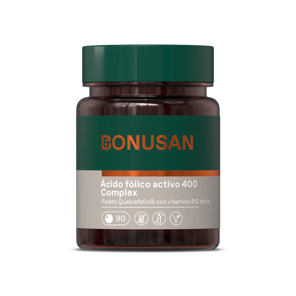 Ácido Fólico Activo 400 Complex · Bonusan · 90 comprimidos