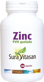 Zinc PVH Quelado · Sura Vitasan · 100 cápsulas