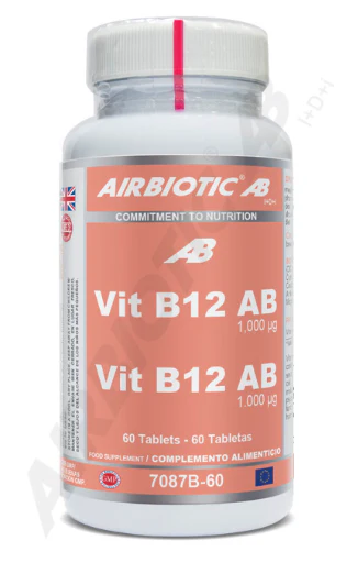 Vitamina B12 AB 1.000 mcg · Airbiotic · 60 tabletas