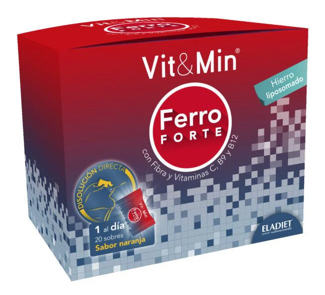 Vit&Min Ferro Forte · Eladiet · 20 sobres - Image 2
