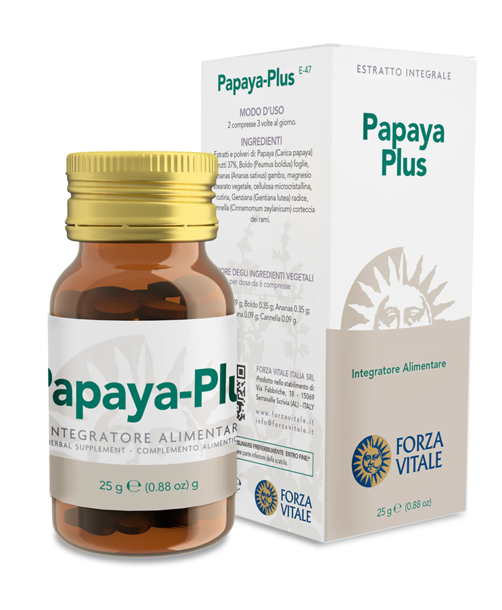 Papaya-Plus · Forza Vitale · 25 gramos