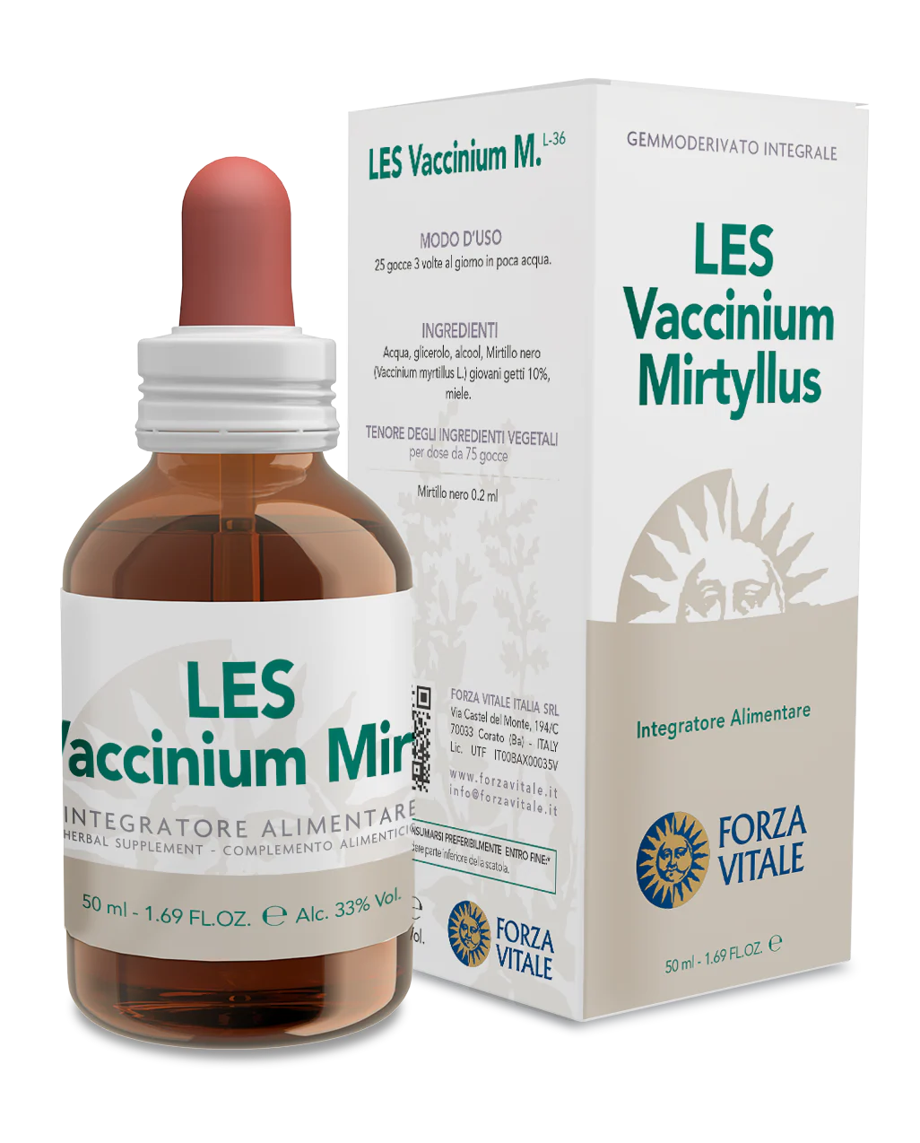 LES Vaccinium Myrtillus · Forza Vitale · 50 ml