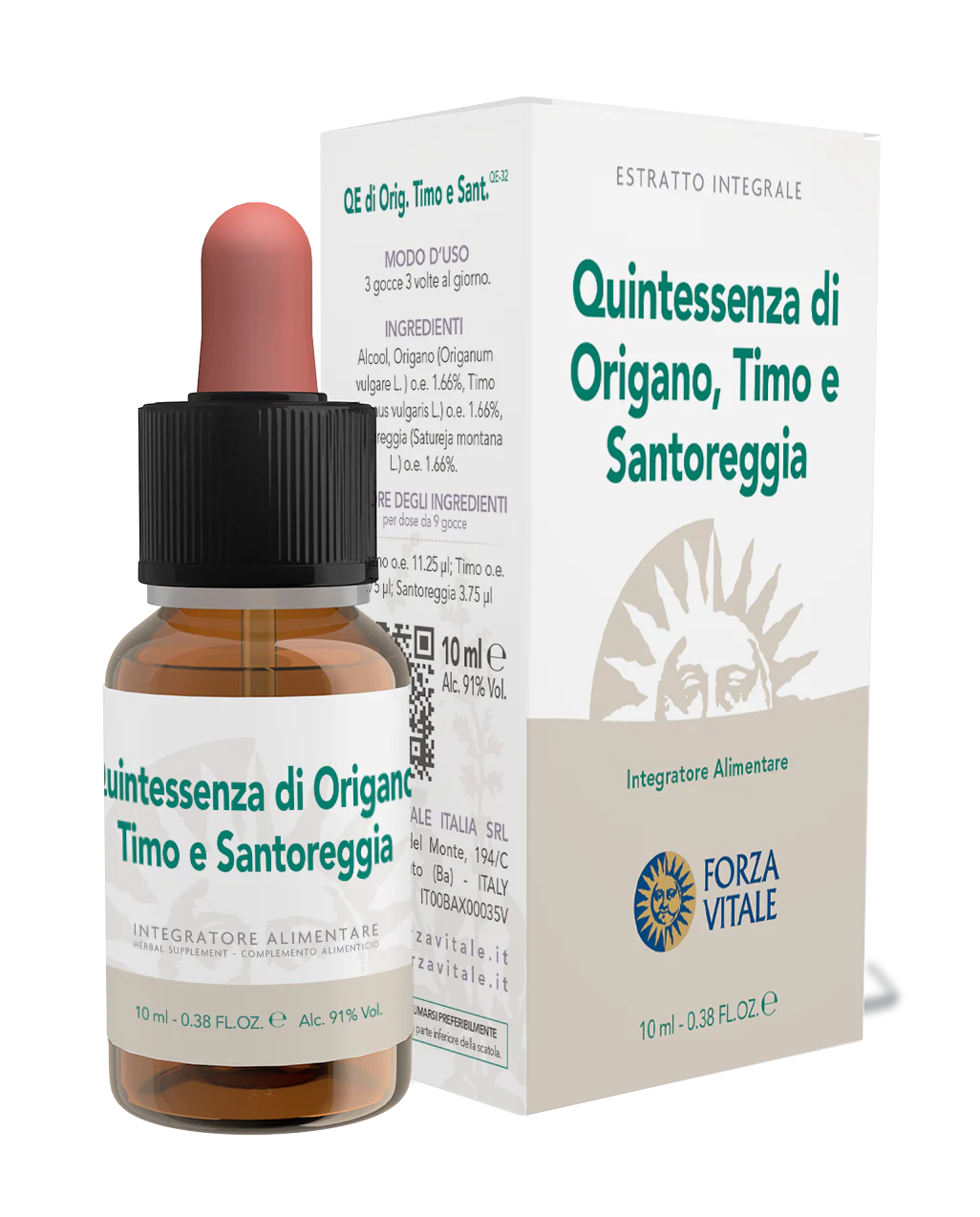 QE Origano-Timo-Santoreggia (Orégano-Tomillo-Ajedrea) · Forza Vitale · 10 ml