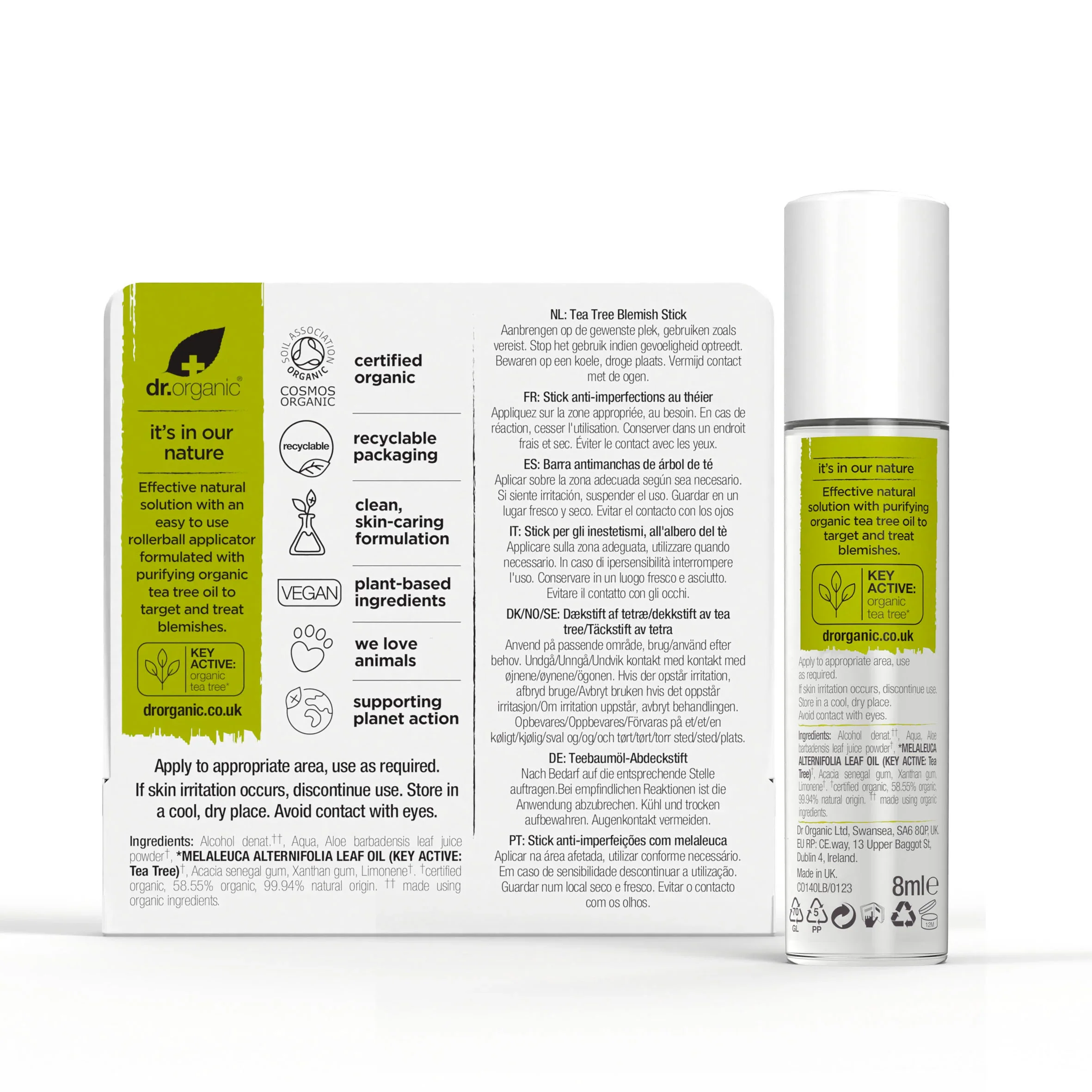 Barra para Granos Árbol de Te · Dr Organic · 8 ml - Image 2