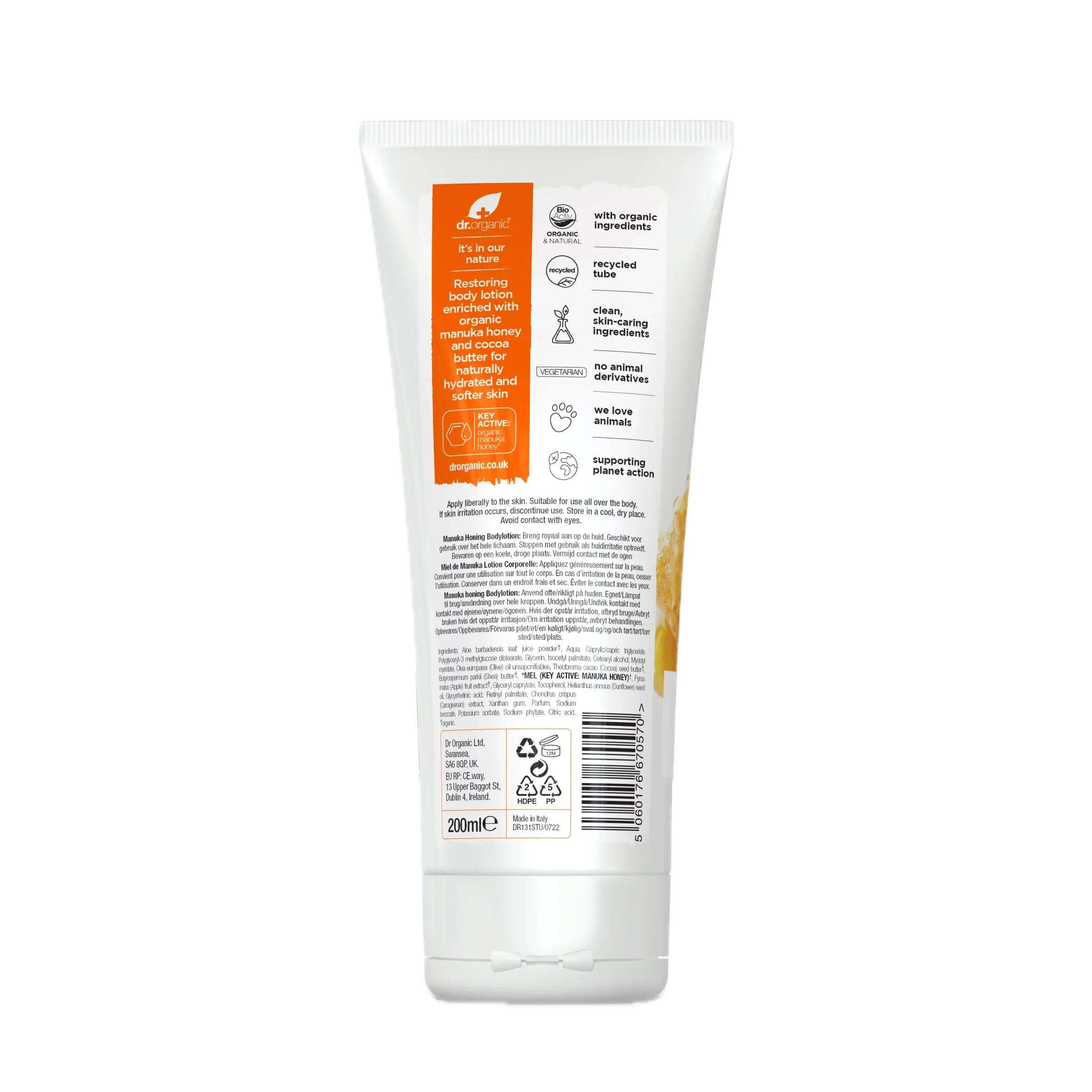 Locion Corporal Miel de Manuka · Dr Organic · 200 ml - Image 2