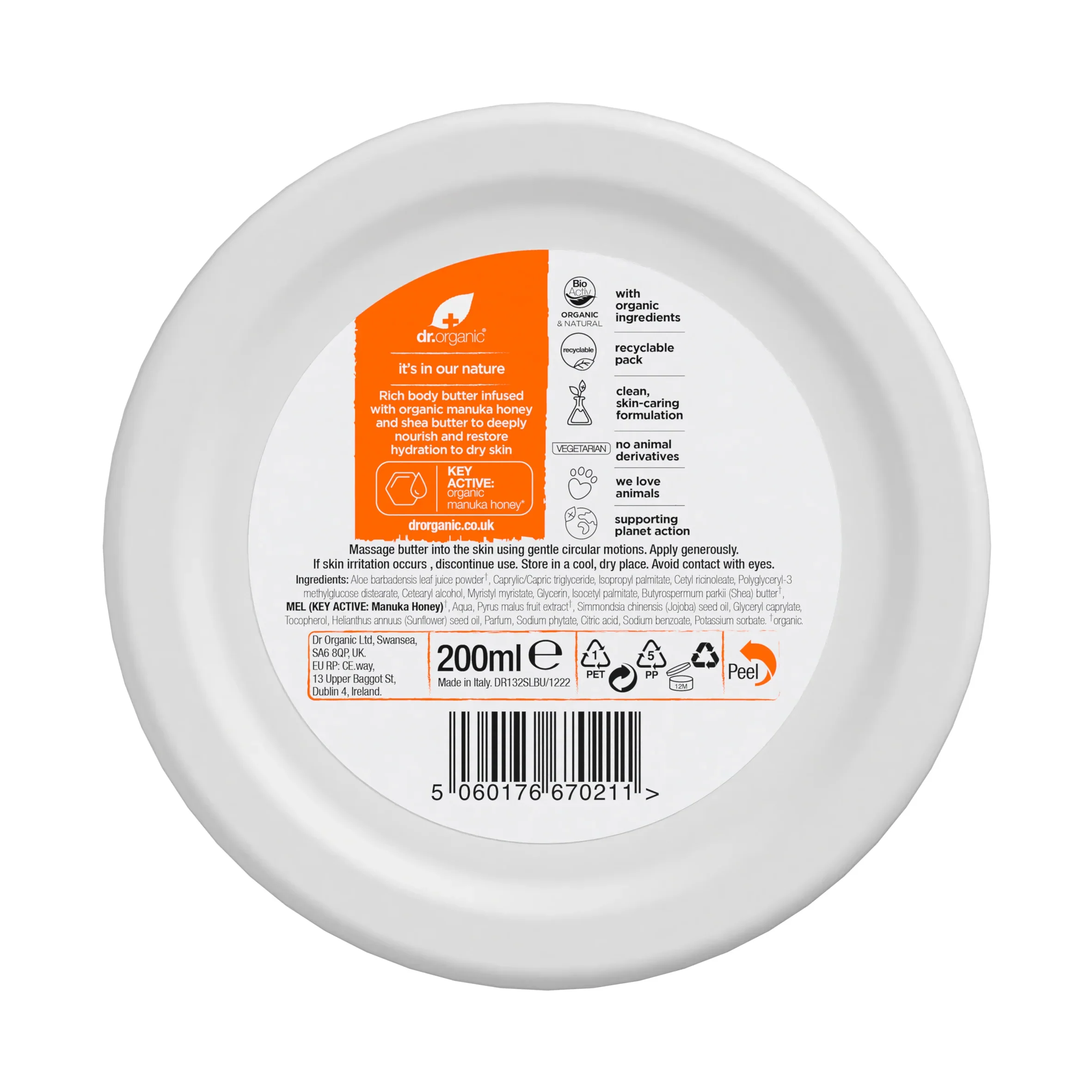 Crema para el Cuerpo Miel de Manuka · Dr Organic · 200 ml - Image 2