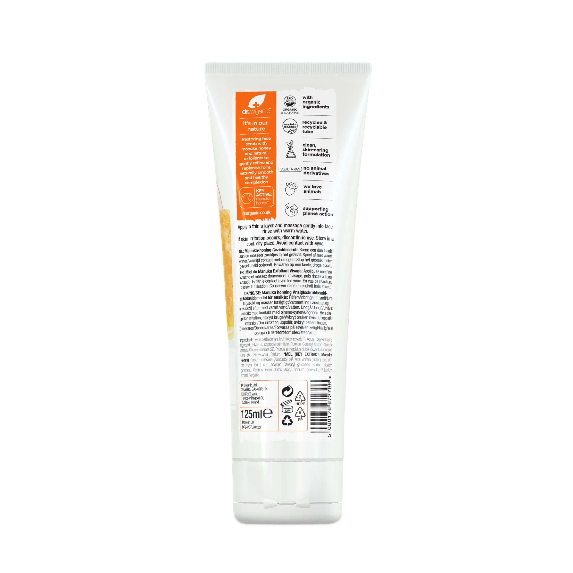 Exfoliante Facial Miel de Manuka · Dr Organic · 125 ml - Image 2
