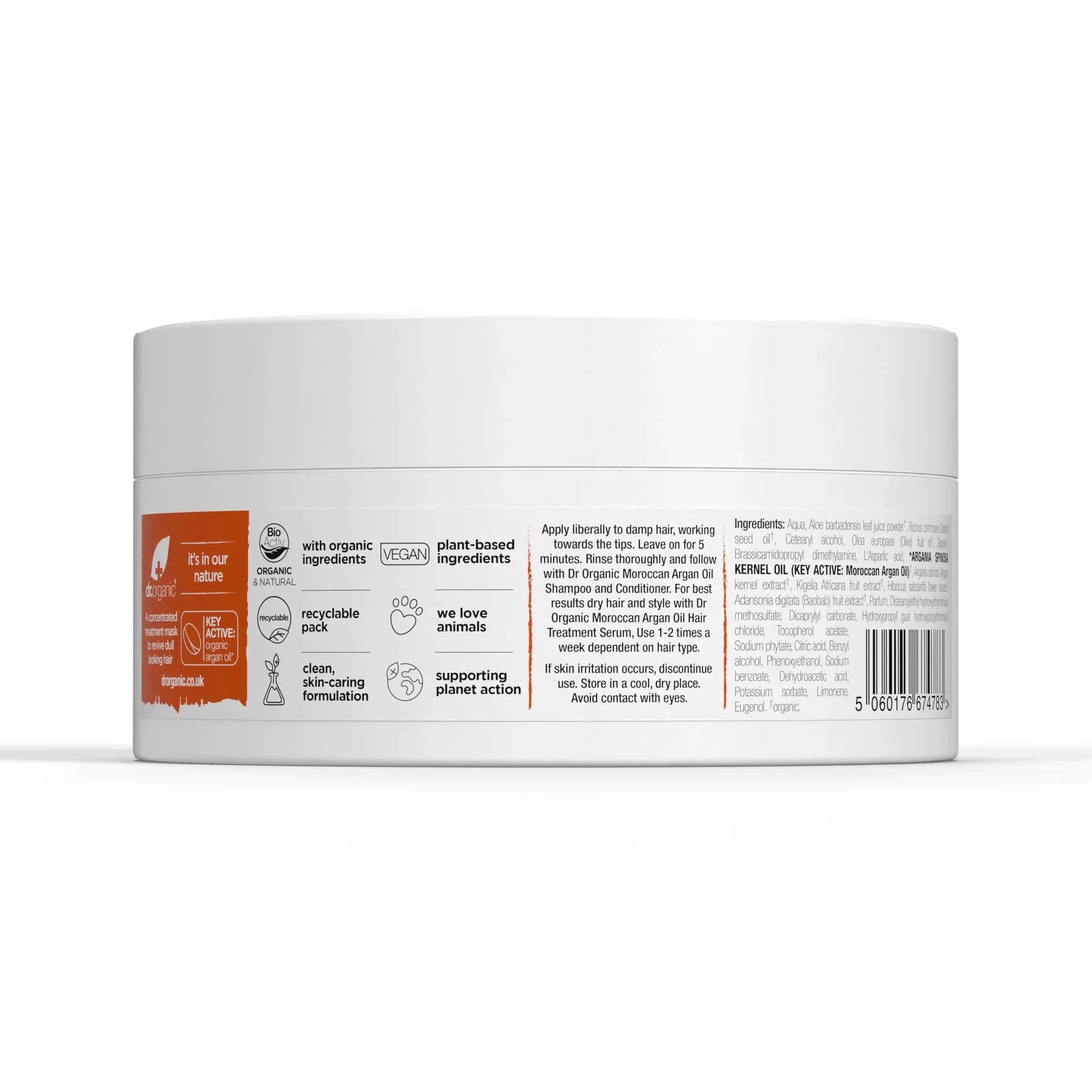 Acondicionador Tratamiento Restaurador Aceite de Argan · Dr Organic · 200 ml - Image 2