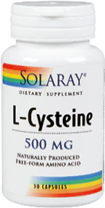 L-Cisteina 500 mg · Solaray · 30 cápsulas