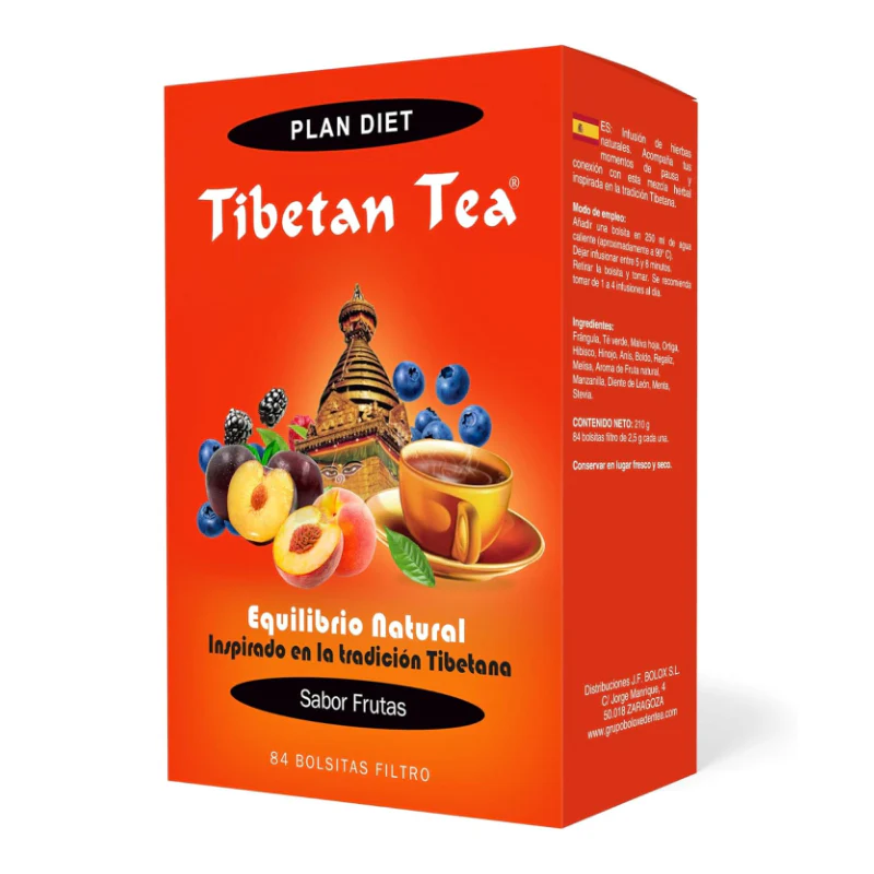 Tibetan Tea · Sabor Frutas · 84 bolsitas