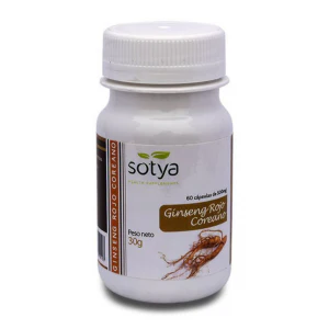Ginseng Rojo Coreano · Sotya · 60 cápsulas