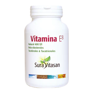 Vitamina E8 400 UI con Tocoferoles · Sura Vitasan · 60 perlas