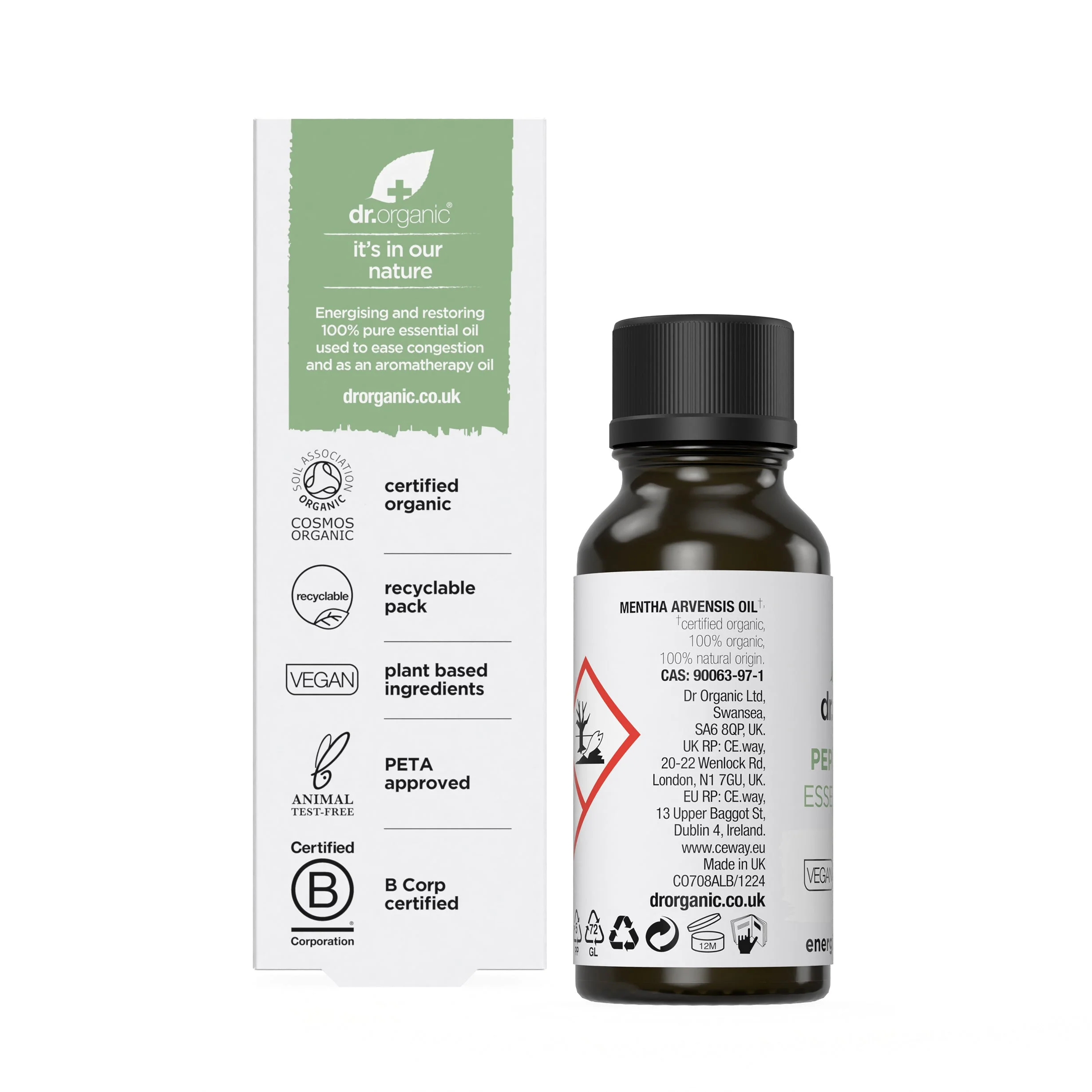 Aceite Esencial de Menta · Dr Organic · 10 ml - Image 2
