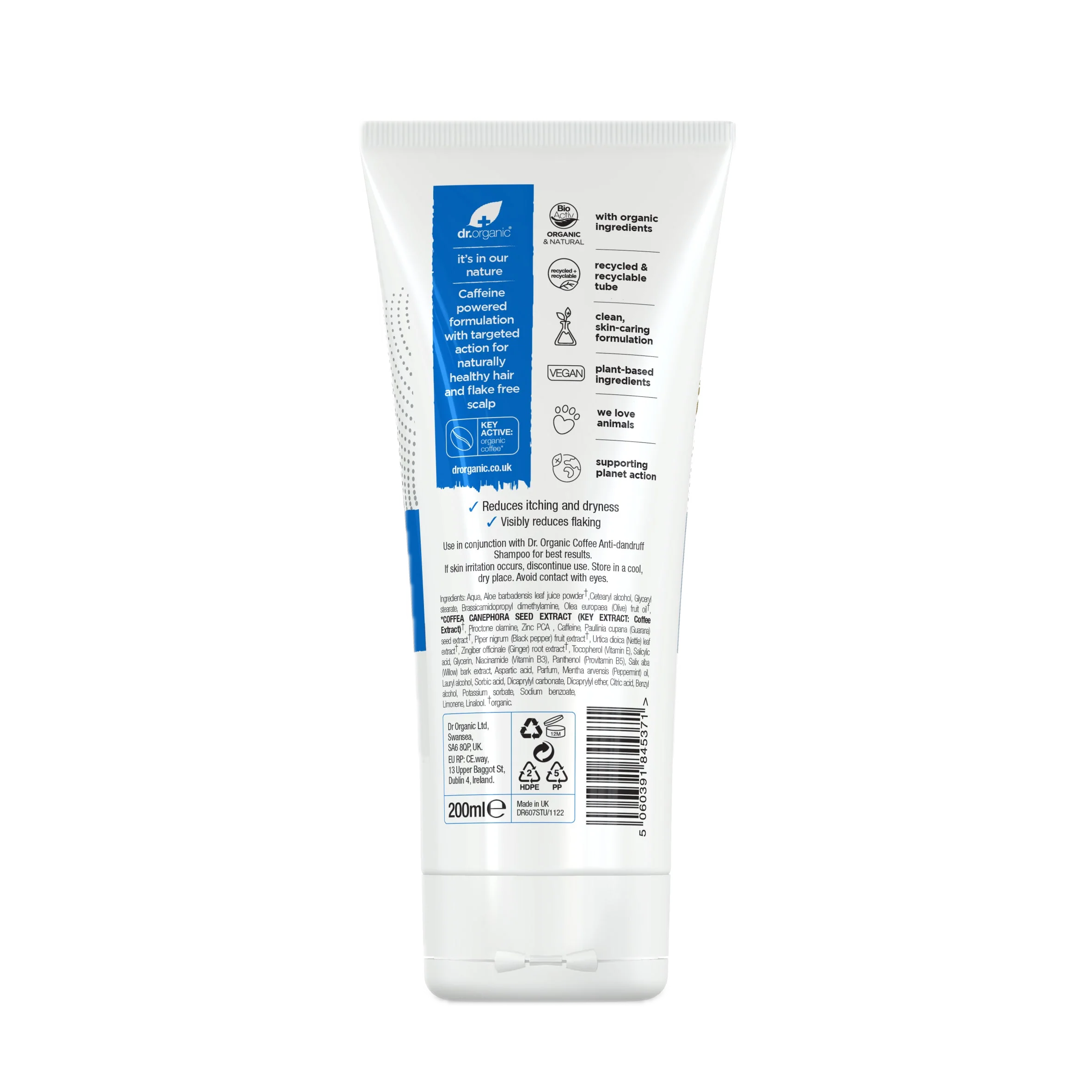 Acondicionador Anticaspa de Café · Dr Organic · 200 ml - Image 2