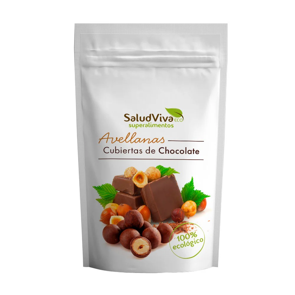 Avellanas Cubiertas de Chocolate Eco · Salud Viva · 100 gramos