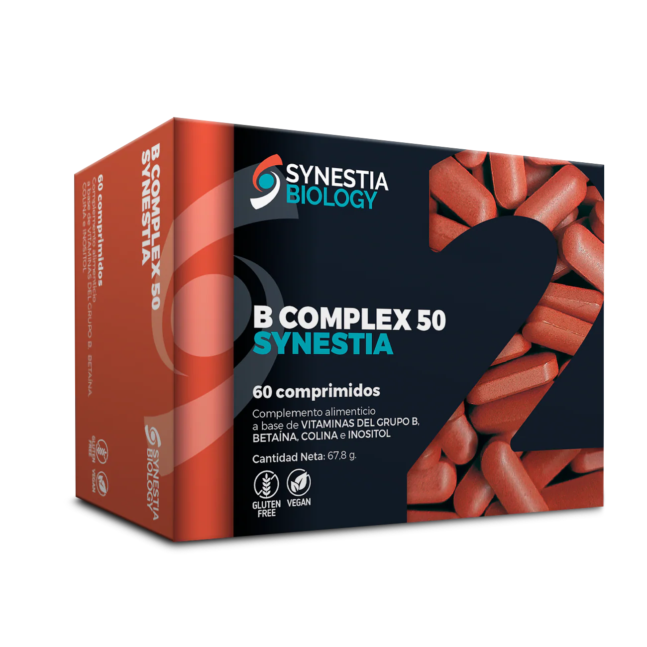B-Complex 50 · Synestia Biology · 60 comprimidos