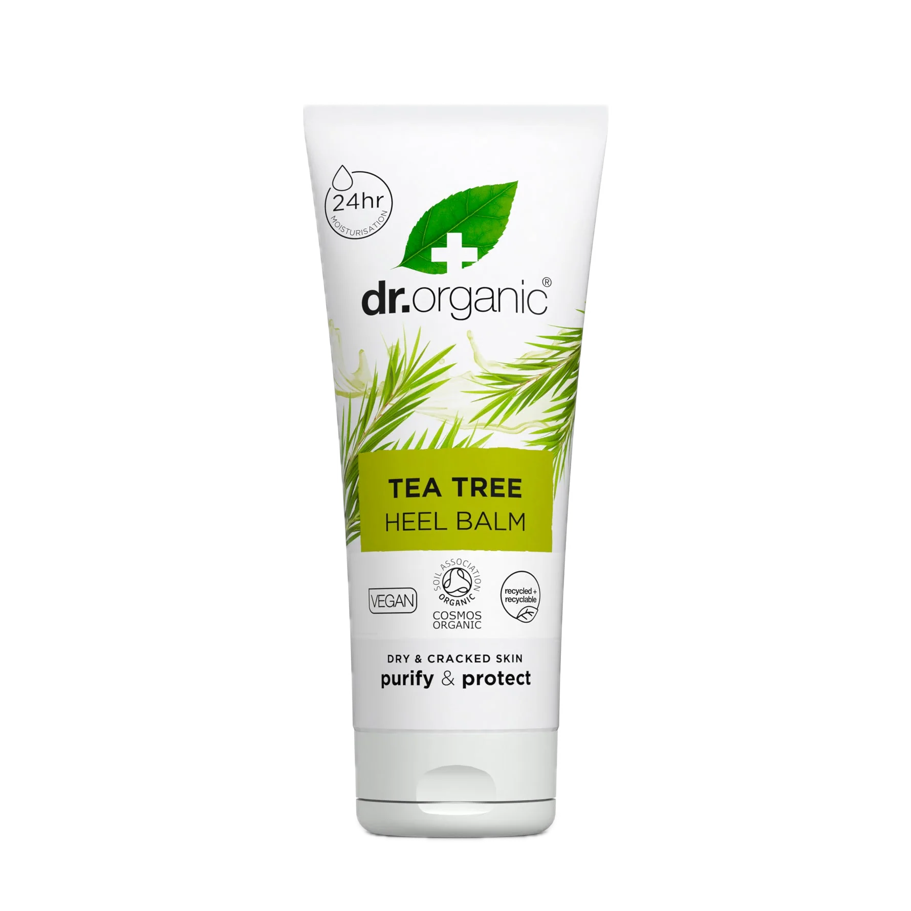 Bálsamo para Talones Agrietados de Árbol de Té · Dr Organic · 100 ml