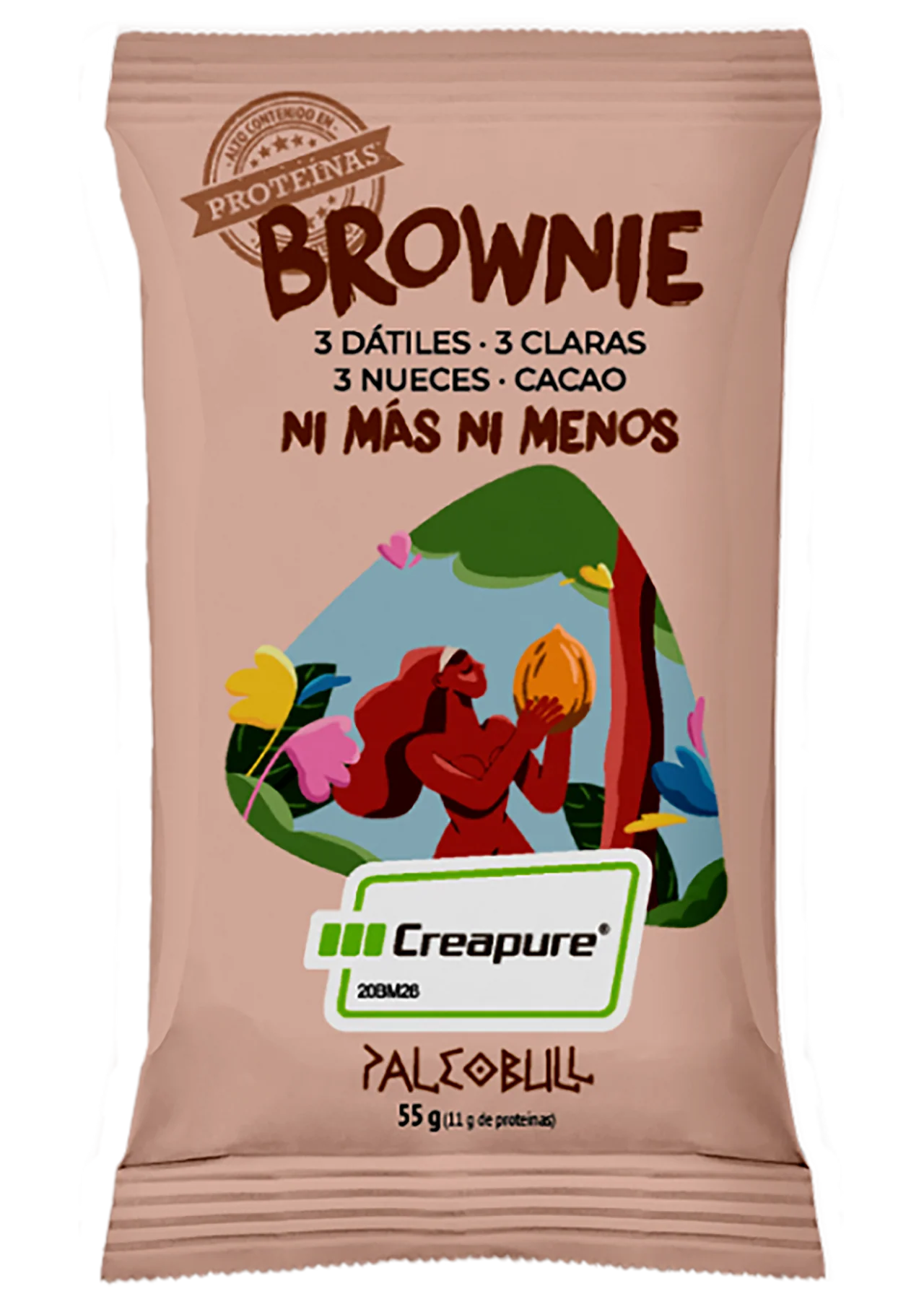 Barrita de Brownie - Creapure · Paleobull · 55 gramos