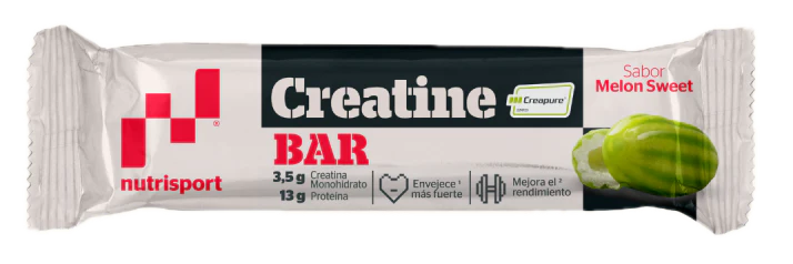 Barrita de Creatina Creapure® Melón Sweet · Nutrisport · 44 gramos [Caducidad 06/2026]
