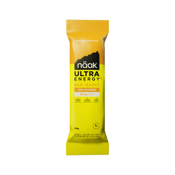 Barrita Ultra Energy Caramel Macchiato · Naak · 50 gramos