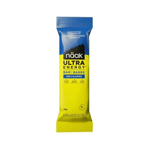 Barrita Ultra Energy Chocolate y Crema de Cacahuete · Naak · 50 gramos