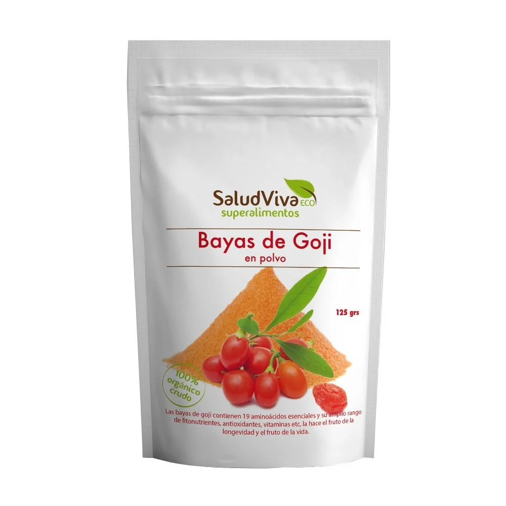 Bayas de Goji en Polvo Eco · Salud Viva · 125 gramos