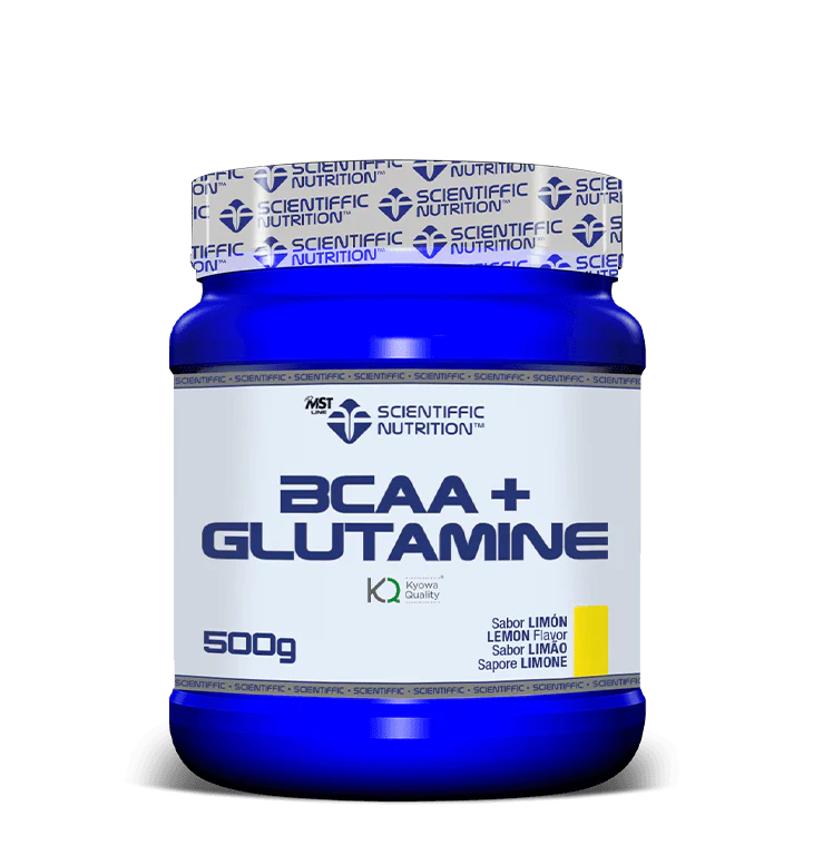 BCAA + Glutamina: Sabor Limón · Scientiffic Nutrition · 500 gramos