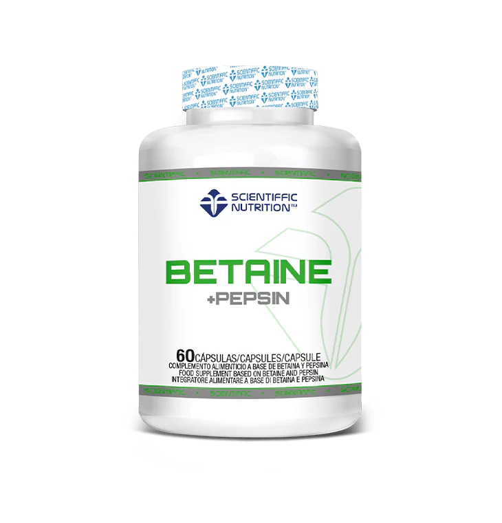 Betaine + Pepsin · Scientiffic Nutrition · 60 cápsulas