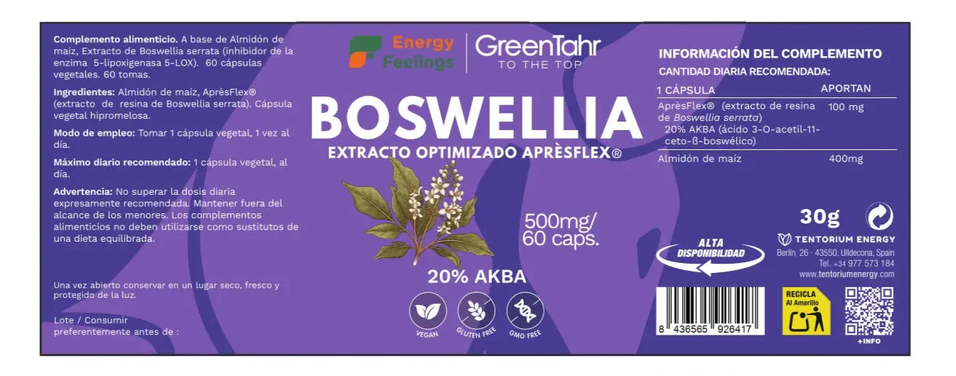 Boswellia · Energy Feelings · 60 cápsulas - Image 2