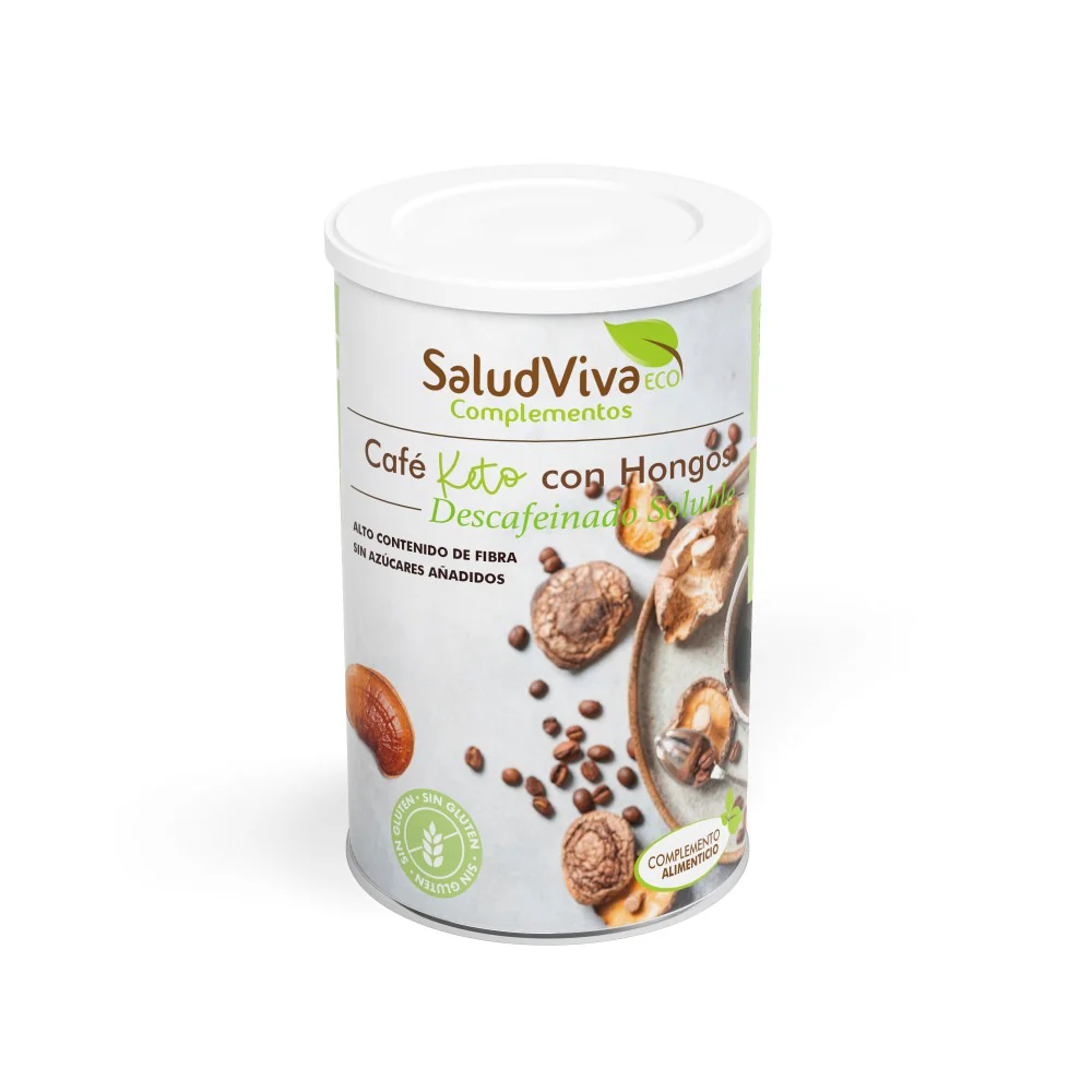 Café Keto con Hongos Descafeinado Eco · Salud Viva · 150 gramos