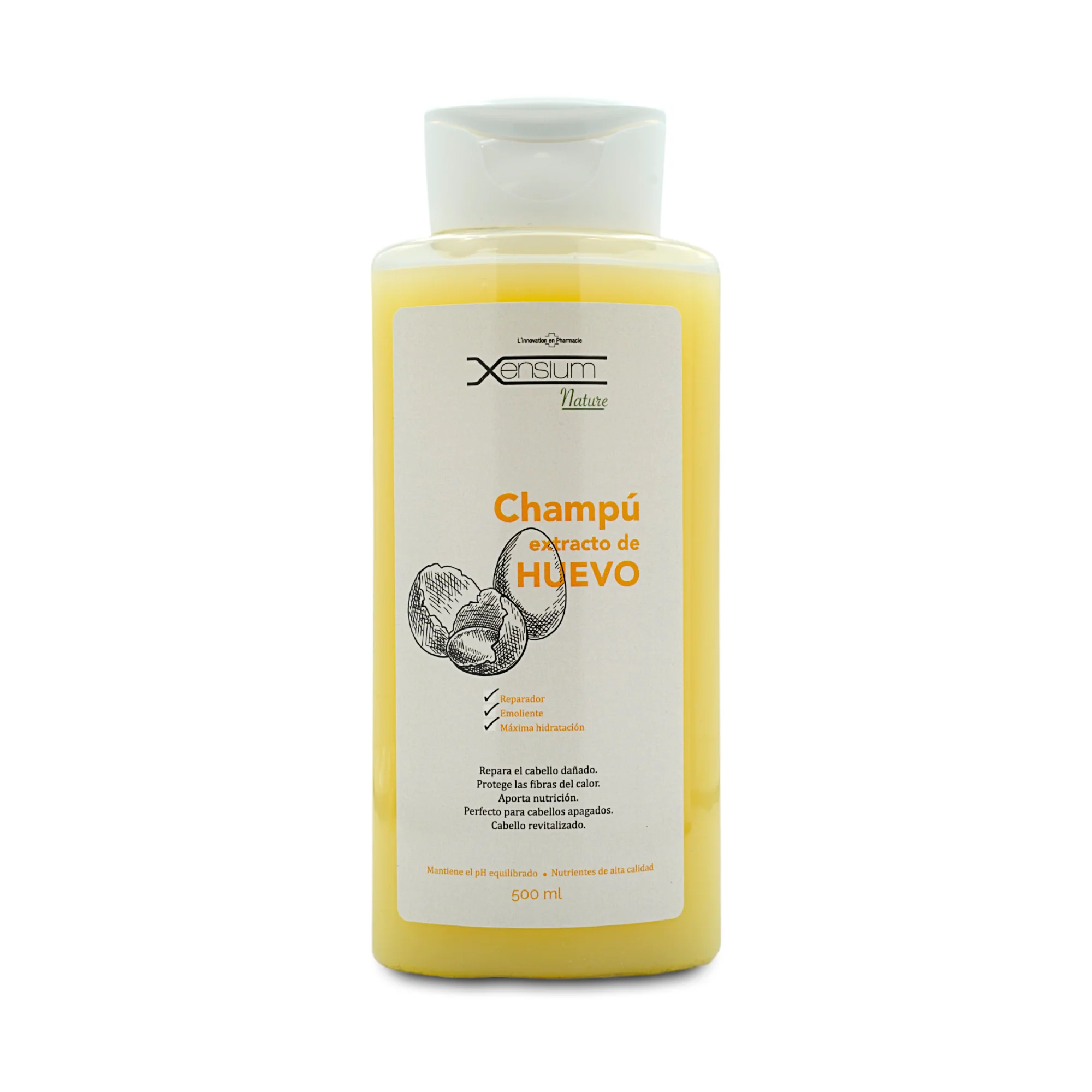Champú de extracto de Huevo · Xensium · 500 ml