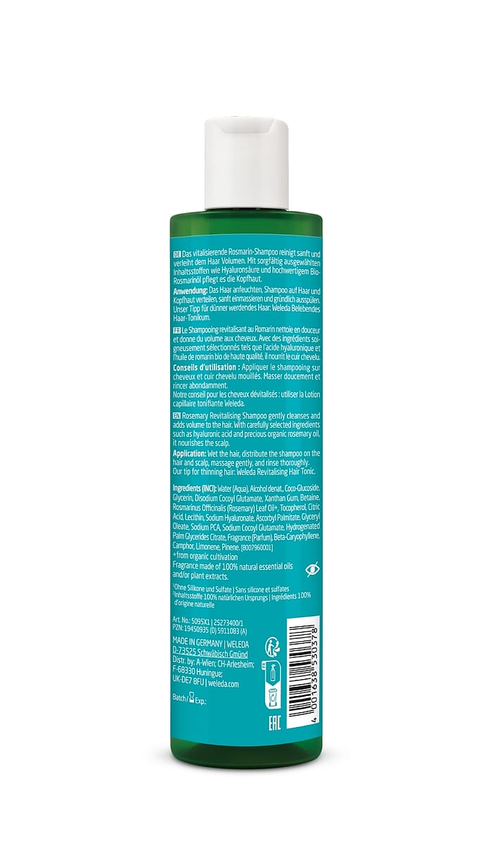Champú Revitalizante de Romero · Weleda · 250 ml - Image 2