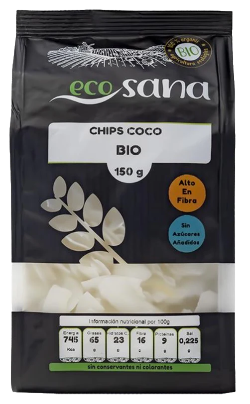 Chips de Coco Bio · Ecosana · 150 gramos