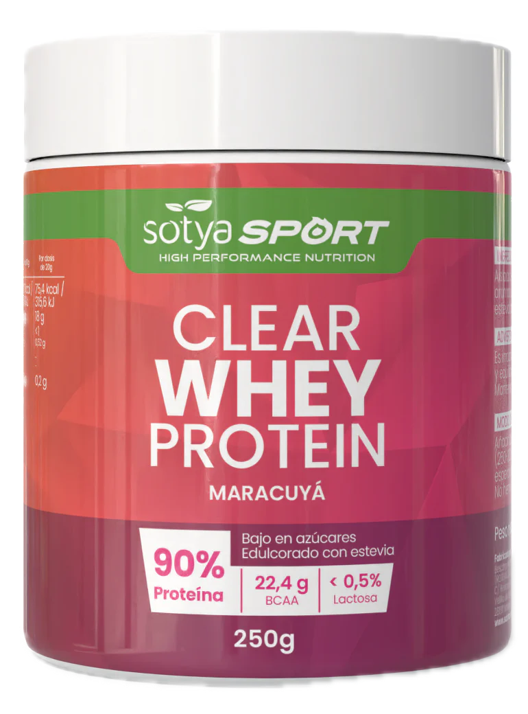Clear Whey Protein Maracuyá · Sotya · 250 gramos