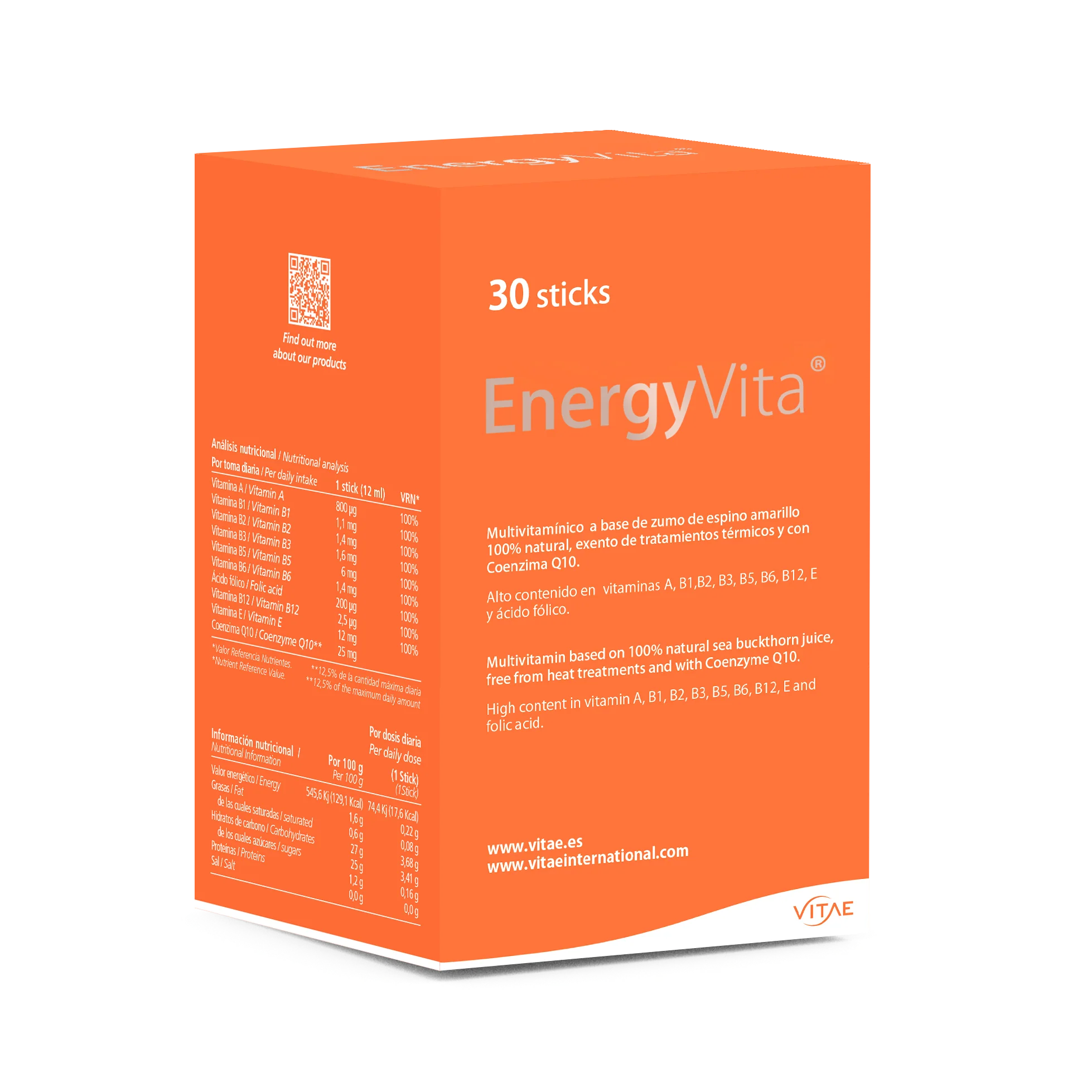 EnergyVita · Vitae · 30 sticks