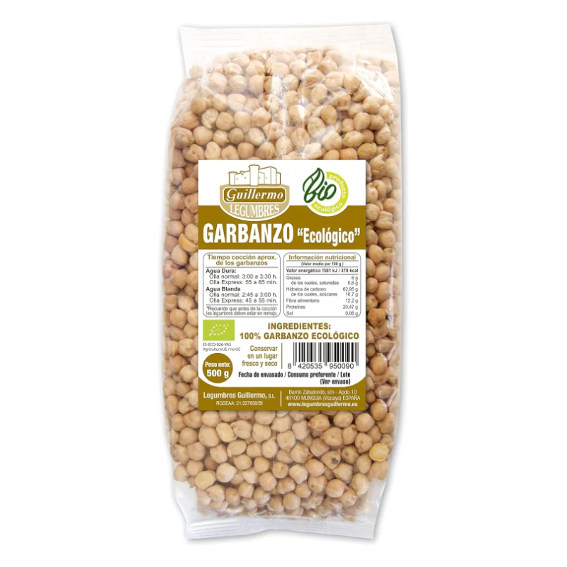 Garbanzo Ecológico · Guillermo · 500 gramos