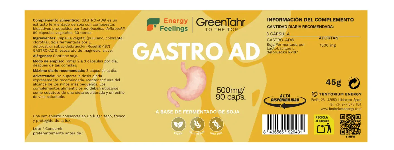 Gastro AD · Energy Feelings · 90 cápsulas - Image 2