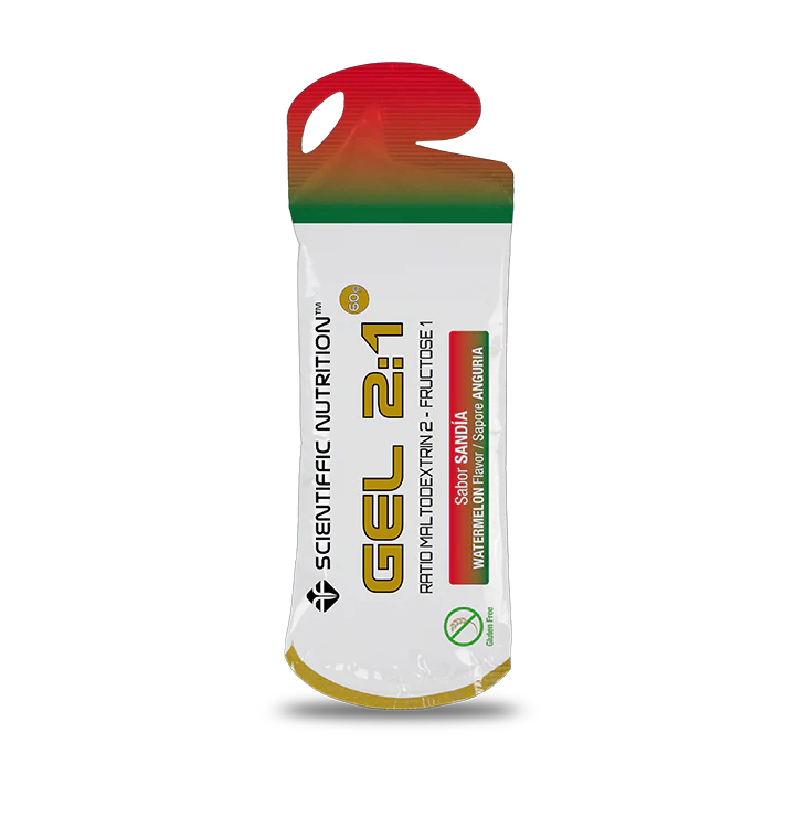 Gel Energético 2:1 Sabor Sandía · Scientiffic Nutrition · 60 gramos