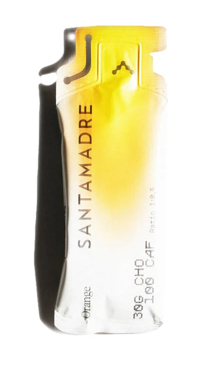 Gel Energético 30CHO 100 CAF: Sabor Naranja · Santa Madre · 60 gramos