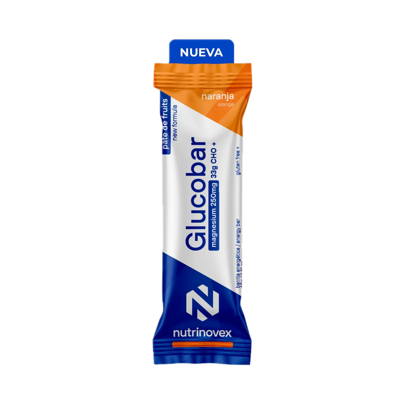 Glucobar Magnesio: Sabor Naranja · Nutrinovex · 40 gramos