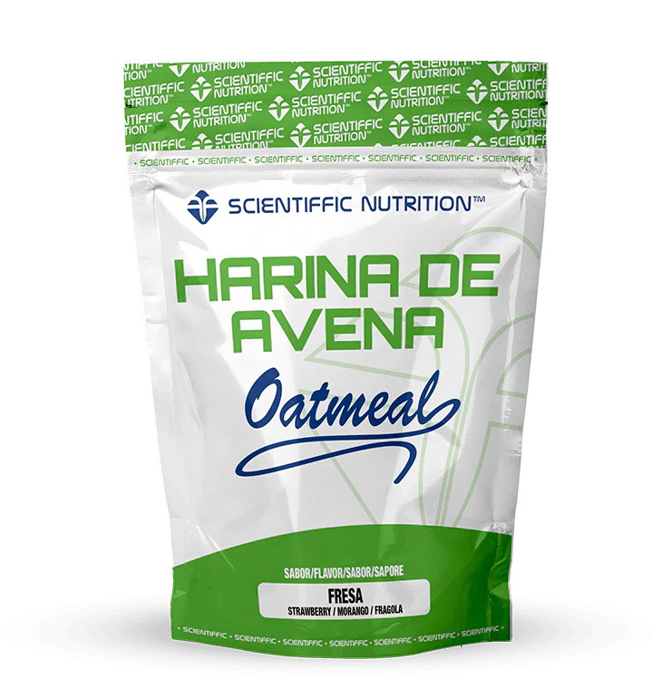 Harina de Avena Integral: Sabor Fresa · Scientiffic Nutrition · 1 kg