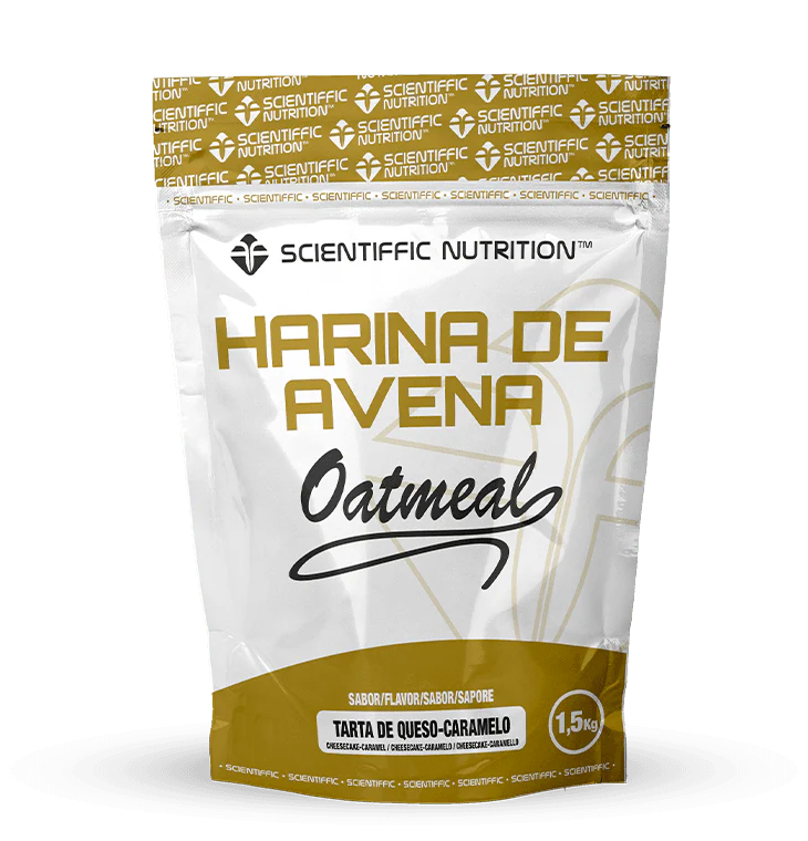 Harina de Avena Integral: Sabor Tarta de Queso-Caramelo · Scientiffic Nutrition · 1,5 kg