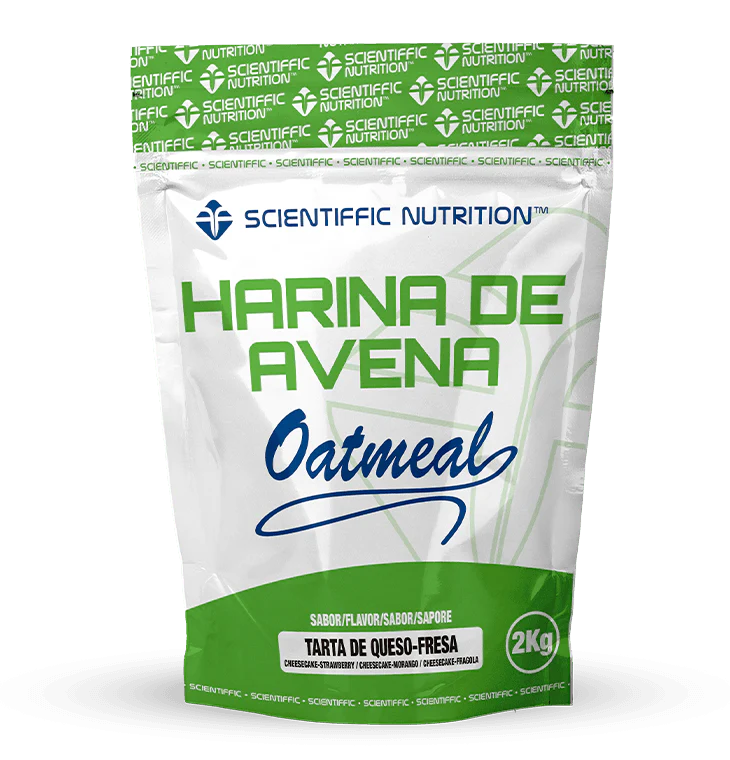Harina de Avena Integral: Sabor Tarta de Queso-Fresa · Scientiffic Nutrition · 2 kg
