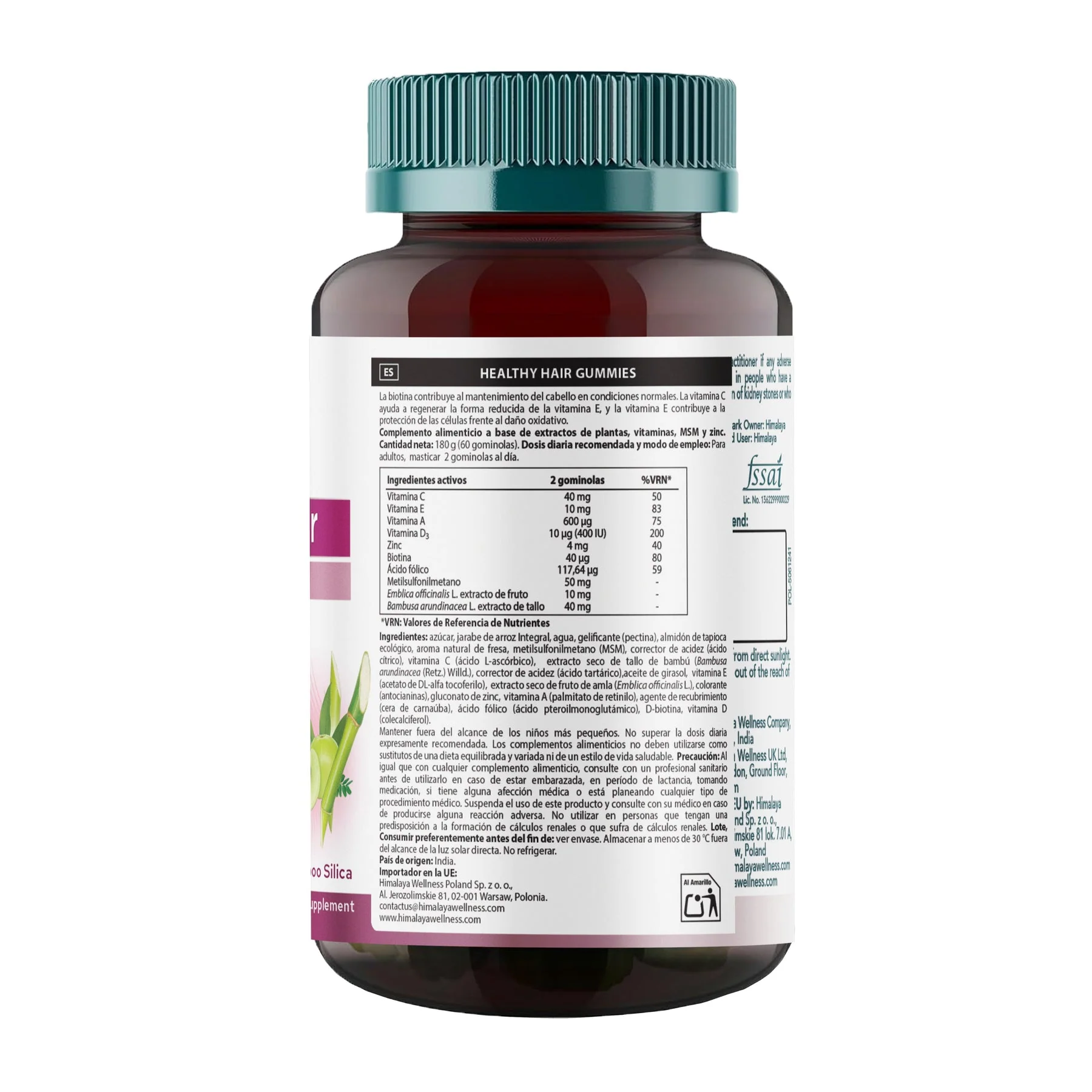 Healthy Hair · Himalaya · 60 gummies - Image 2