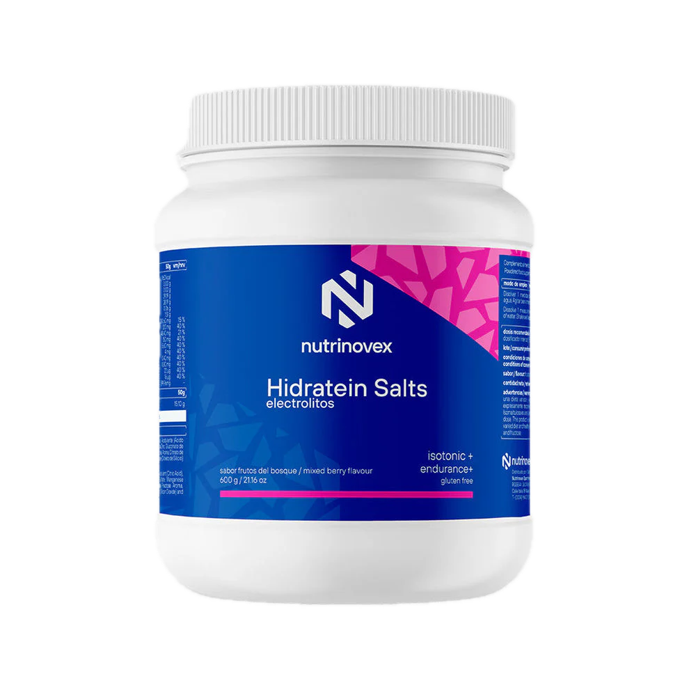Hidratein Salts: Sabor Frutos del Bosque · Nutrinovex · 600 gramos