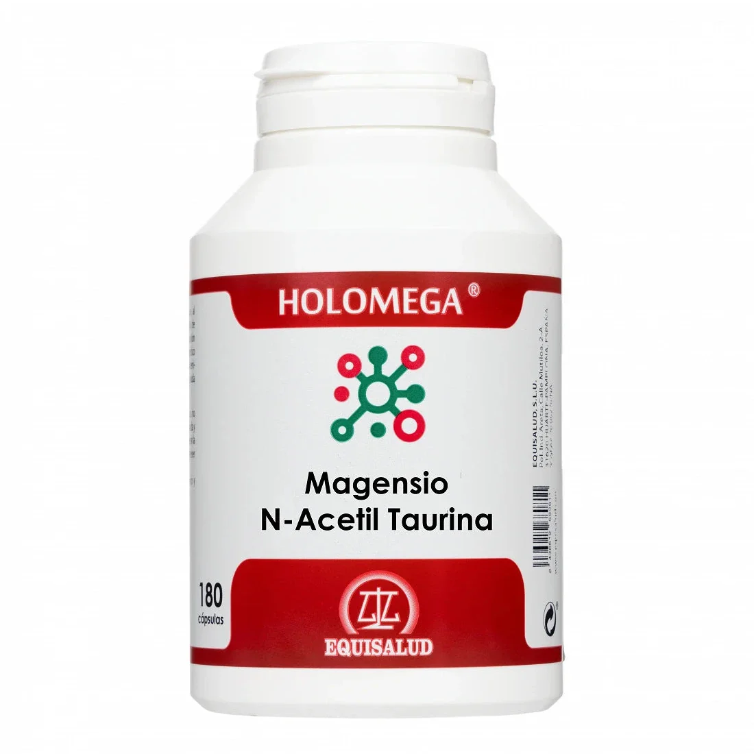 Holomega Magnesio N-Acetil Taurina · Equisalud · 180 cápsulas